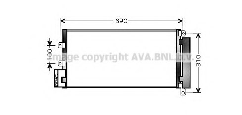PRASCO FTA5356 Condenser, air conditioning